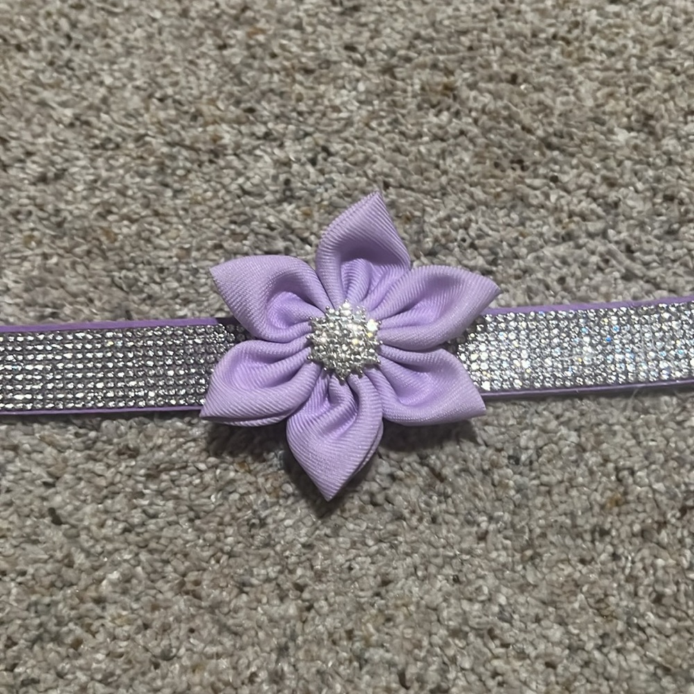 Lavender Sparkly Dog Collar
